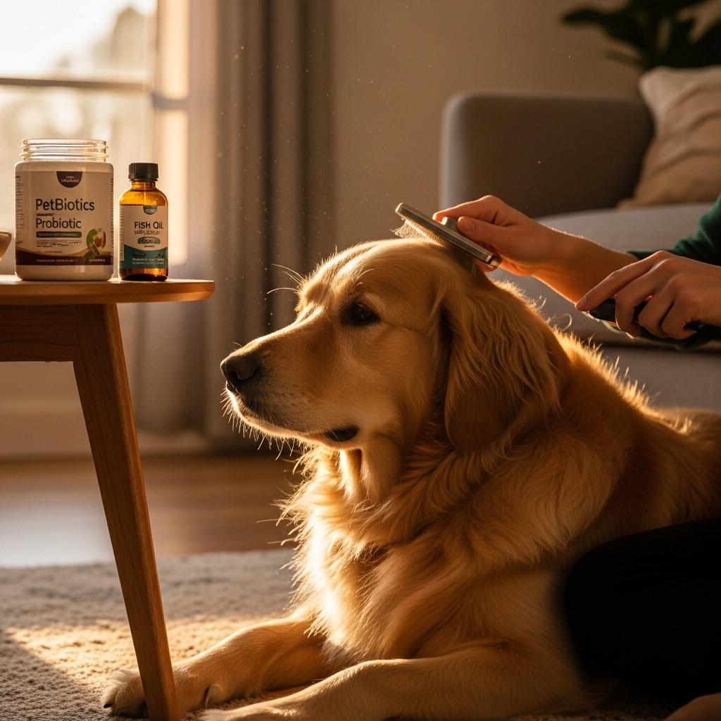 Probiotics for Golden Retrievers: Gut–Skin Connection